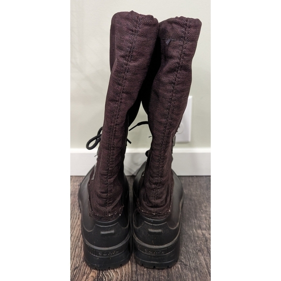 SOREL Kaufman Canada Snowcap Boots Burgundy Tall Insulated Liner Size 9 - Picture 7 of 12